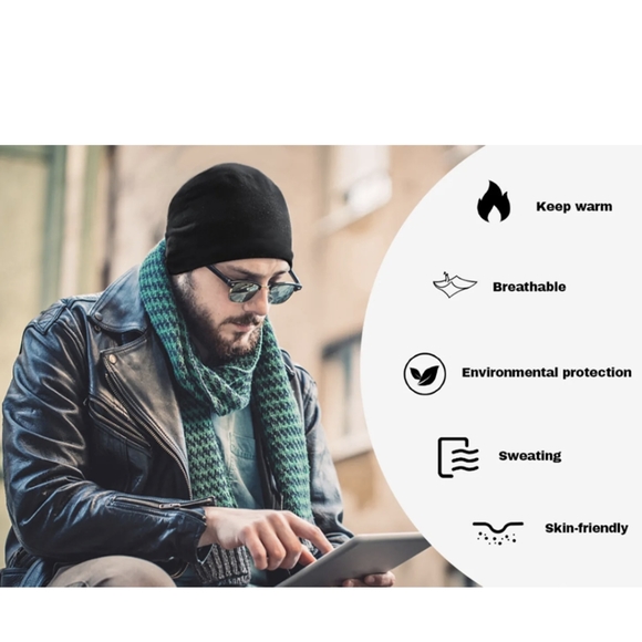 Beanie for Men Women Winter Warm Skull Cap Hat Lightweight for Running Cycling - Picture 4 of 13